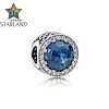 Starland Fashion 2017 New 100% 925 Sterling Silver Radiant Hearts Red Blue Clear CZ Beads Fit Charm Bracelet Women Party Jewelry