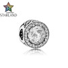Starland Fashion 2017 New 100% 925 Sterling Silver Radiant Hearts Red Blue Clear CZ Beads Fit Charm Bracelet Women Party Jewelry