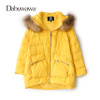 Dabuwawa Two Colors Winter Women Casual Down Coat Hooded Parka A Line Warm Jacket Down Duck Female