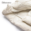 Dabuwawa Beige Winter Women Casual Long Down Coat Hooded Parka A Line Warm Jacket Down Duck Female