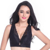 D E Cup Women Sexy Lace Vest Bra Comfortable Large Size Bra Everyday Wear Push Up No Rims Bras Brassiere 36 38 40 42 44 46