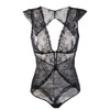 CYHWR New transparent lace sexy hollow vest deep V Teddy hot shapers panty bodysuit Women Underwear Bra Set