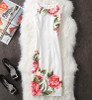 CYAN Summer Dress Women 2018 Casual Plus Size Elegant Floral Print Party Dress Sexy Slim Ladies White Bodycon Dress Female 4XL