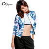 CUYIZAN Fashion Autumn Basic Bomber Jacket women Floral Slim Casual Business Jacket Women Coat Tops Outwear jaqueta femininas