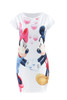 Cute Womens Cartoon Mickey Dress Short Sleeve Mini Dress Slim Fit Bodycon Sexy Party Clubwear