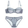 Ultrathin underwear lace transparent sexy bra set women plus size Half Cup bra and panty sets C cup brassiere white lingerie set Ultrathin underwear lace transparent sexy bra set women plus size Half Cup bra and panty sets C cup brassiere white lingerie set