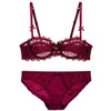 Ultrathin underwear lace transparent sexy bra set women plus size Half Cup bra and panty sets C cup brassiere white lingerie set Ultrathin underwear lace transparent sexy bra set women plus size Half Cup bra and panty sets C cup brassiere white lingerie set
