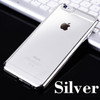 Ultra Thin Clear Crystal Rubber Plating Electroplating TPU Soft Phone Cases For Apple iPhone 5 5S SE 6 6S 7 Plus 7Plus Cover bag