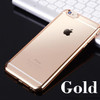 Ultra Thin Clear Crystal Rubber Plating Electroplating TPU Soft Phone Cases For Apple iPhone 5 5S SE 6 6S 7 Plus 7Plus Cover bag