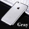 Ultra Thin Clear Crystal Rubber Plating Electroplating TPU Soft Phone Cases For Apple iPhone 5 5S SE 6 6S 7 Plus 7Plus Cover bag