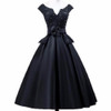 ANTI 2017 Vintage Black Cocktail Dresses Robe De Vestidos De Coctel Evening Party Short Gowns For Graduation Sweet 16 Years