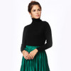 Anself Fashion Winter Ribbed Knitted Sweater Turtleneck Slim Long Sleeve Women Sweaters And Pullovers Casual Jumper Top Knitwear