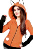Anime Fox Orelhas Ears Cosplay Hoodie Jacket halloween cosplay