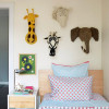 Animal Giraffe Elephant Flamingo Head Wall Mount Stuffed Plush Toys Bedroom Decoration felt Artwork Wall Dolls Photo Props