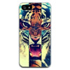 Animal Print Case For Apple Iphone 4 4S 5 5S SE 6 6S 7 7 Plus Phone Bags Cases Soft Transparent Side TPU Skin Cover For Iphone