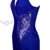 Angel-fashions Prom Dresses Long Lace Evening Dress robe de soiree Formal Party Dress 232