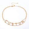 Double Layer Custom Pendant Women Chain Zirconia Gold Necklaces Ladies Personality Name Choker Necklace Jewelry