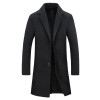 Anbican Fashion Long Trench Coat Men 2017 Spring Brand New Single Breasted Mens Overcoat Red and Black Slim Korean Trench Coats