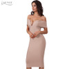 Adyce 2018 New Spring Women Bandage Dress Red Black Apricot Sexy Deep V Neck Luxury Party Dress Celebrity Vestido De Festa