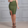 ADYCE 2017 Sexy Women Bodycon Party Bandage Skirt Khaki Green Black Blue Red Yellow Pink Skirts Sexy Lady Cocktail Party Skirt