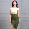 ADYCE 2017 Sexy Women Bodycon Party Bandage Skirt Khaki Green Black Blue Red Yellow Pink Skirts Sexy Lady Cocktail Party Skirt