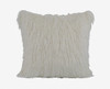 Boras 18 X 18 Mongolian Faux Fur Pillow - White
