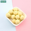 Bopoobo Baby Silicone Teether Multi-faceted Beads 10pcs 15mm Mint DIY Teething Necklace Made Silicone Beads Baby Teether