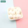 Bopoobo Baby Silicone Teether Multi-faceted Beads 10pcs 15mm Mint DIY Teething Necklace Made Silicone Beads Baby Teether