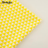 Booksew 100% Cotton Fabric Fabric Yellow Triangle Design Home Textile Bed Sheet Soft Cloth Quilting Tecido For Baby Beding Dolls