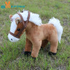 BOOKFONG 1PC 35CM Simulation Horse Plush Toy Stuffed Animal Horse Doll Prop Toys Great Gift for Children
