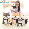 BOOKFONG 1PC Wear scarf Shiba Inu dog plush toy soft stuffed dog toy good valentines gifts for girlfriend 25cm/9.84''