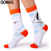 Bonas Geometry 3D Print Socks Women Wedding Gift Casual Cotton Hosiery Meia Colorful Men's Business Sox Hot Sale Christmas Socks