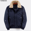 Bomber Jacket Men's Fashion Thick Warm Autumn Winter 2017 Men Motorcycle Flight Pilot Air Force jacket Men Bomber Coat Outwear
