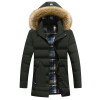 Bolubao New Men Winter Jacket Fashion Thick Warm Down Parka Outerwear Long Coat Fur Windbreak Removable Hood Down Parkas