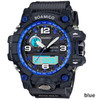 BOAMIGO brand men sports watches dual display analog digital LED Electronic quartz watches 50M waterproof swimming watch F5100