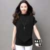 Blusas y Camisas Mujer 2018 Women Summer Fashion Turtleneck Tops Batwing Sleeve Womens Cotton Casual Blouses Loose Ladies Shirts