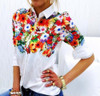 Blusas Women Blouses white fashion Butterfly Chiffon blouse plus size body Tops Long Sleeve Shirt Casual blusa feminino