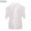 Blusas 2017 Summer Style Halter Neck Bowknot White Shirts Elegant Women Sexy Off Shoulder Blouses Casual Slim Chiffon Tops