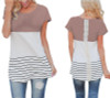 Blusas 2017 Summer Fashion Back Lace Women Tunic Blouses Short Sleeve Harajuku Tee Shirts Tops Camisetas Poleras Mujer Verano
