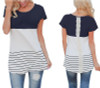 Blusas 2017 Summer Fashion Back Lace Women Tunic Blouses Short Sleeve Harajuku Tee Shirts Tops Camisetas Poleras Mujer Verano