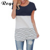 Blusas 2017 Summer Fashion Back Lace Women Tunic Blouses Short Sleeve Harajuku Tee Shirts Tops Camisetas Poleras Mujer Verano