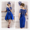 Blue Elegant Cocktail Dresses Sexy A Line Cocktail Dress Lace robe den cocktail Knee Length vestidos de coctel Short Prom Gowns Blue Elegant Cocktail Dresses Sexy A Line Cocktail Dress Lace robe den cocktail Knee Length vestidos de coctel Short Prom Gowns