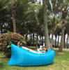 blue air bag, outdoor air instantly inflated bean bag chair