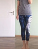Blue 3D Galaxy Space Astronaut Cat Printed Leggings Women Sportss Leggings 2016 New Design Punk Rock Jogger Jeggings Sexy Legins