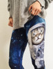 Blue 3D Galaxy Space Astronaut Cat Printed Leggings Women Sportss Leggings 2016 New Design Punk Rock Jogger Jeggings Sexy Legins