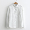 Blouses White Shirt Women Blouse 2018 New Autumn Cotton Stripe Long Sleeve Shirts Ladies Tops Female Clothing S-XL