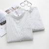 Blouses White Shirt Women Blouse 2018 New Autumn Cotton Stripe Long Sleeve Shirts Ladies Tops Female Clothing S-XL