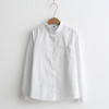 Blouses White Shirt Women Blouse 2018 New Autumn Cotton Stripe Long Sleeve Shirts Ladies Tops Female Clothing S-XL