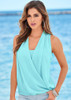 Blouse Shirts Fashion Women Lady Summer Vest Top Sleeveless V Neck Shiffon White Blue Quality Casual Tank Tops Blouse 2016
