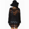 Blouse CHAMSGEND Women Lace Splicing Hollow Chiffon Kimono Cardigan Blouse Coat Tops Fahsion WillBeen Feb14 DROP SHIPPING